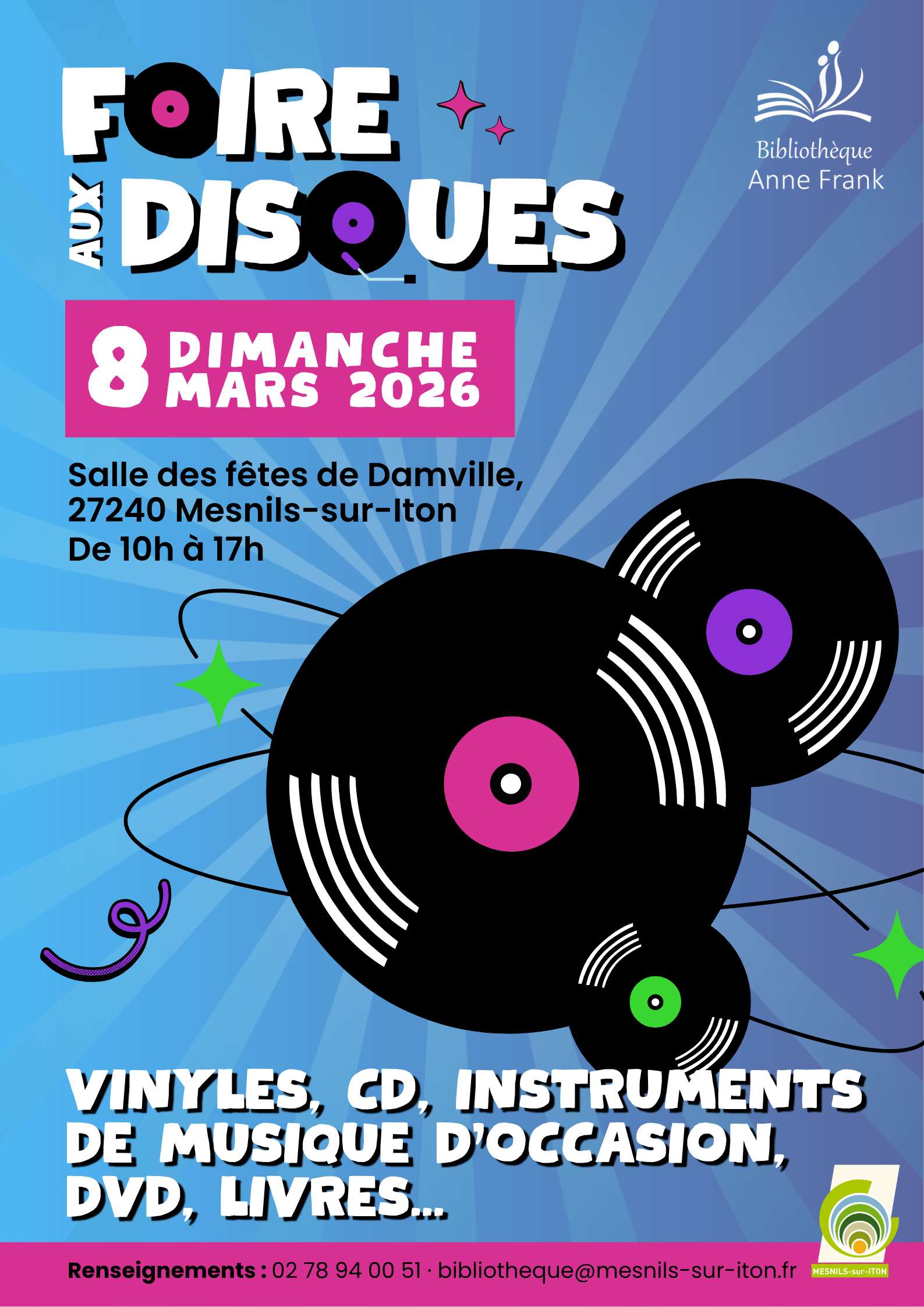 Affiche foire aux disques