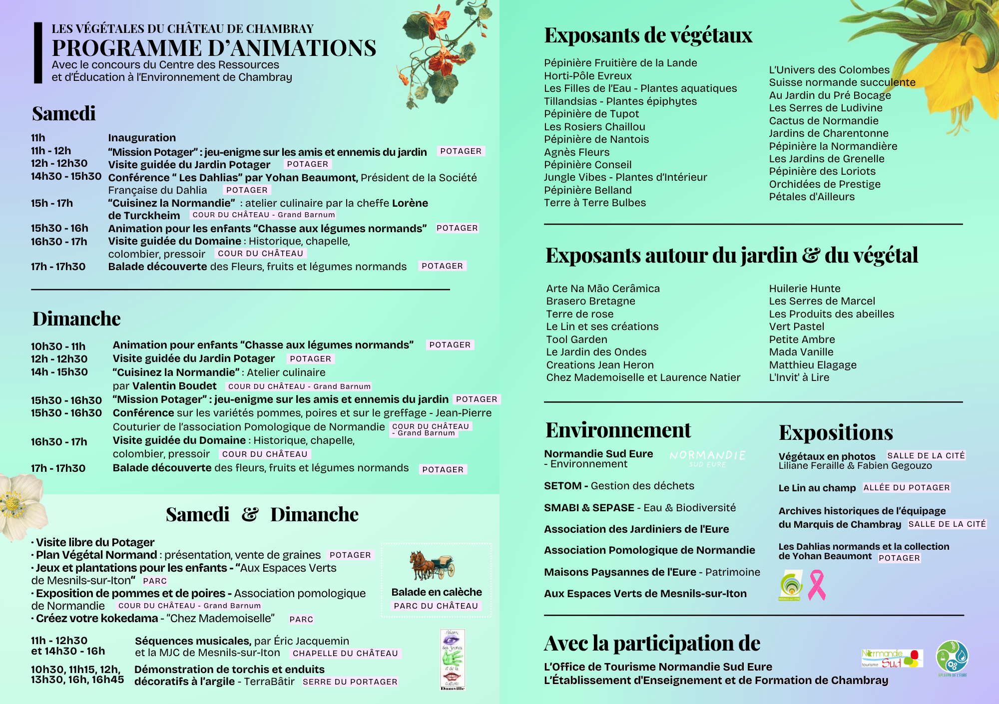 Depliant programme Vegetales2026