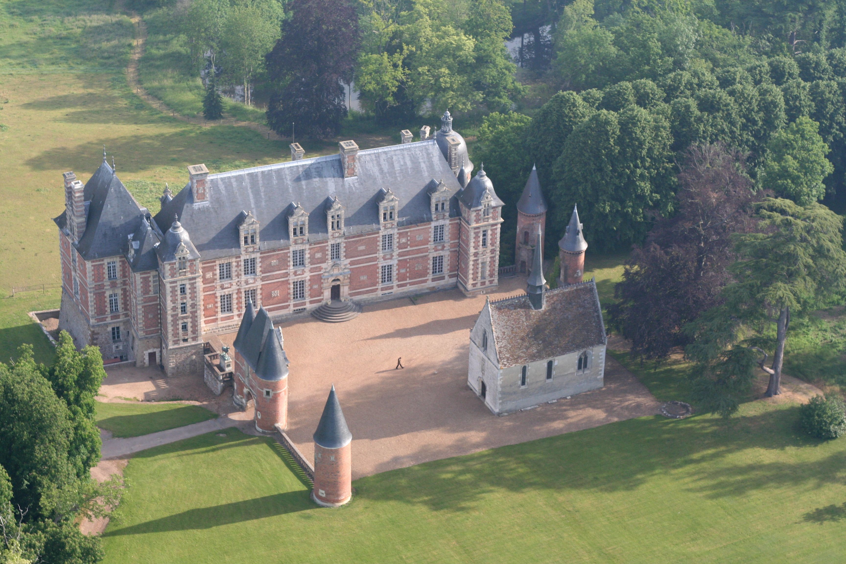 Chateau de Chambray - vue du ciel