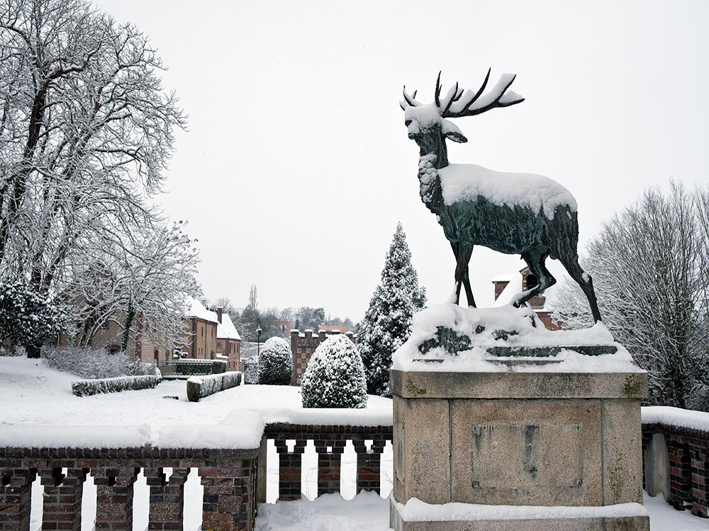 Chateau de Chambray - sous la neige